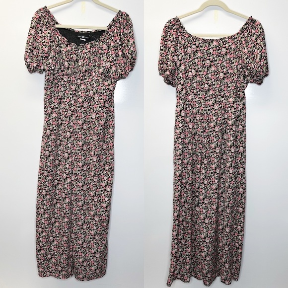 Urban Outfitters Daisy Street Puff Sleeve Floral Jumpsuit - Picture 2 of 16